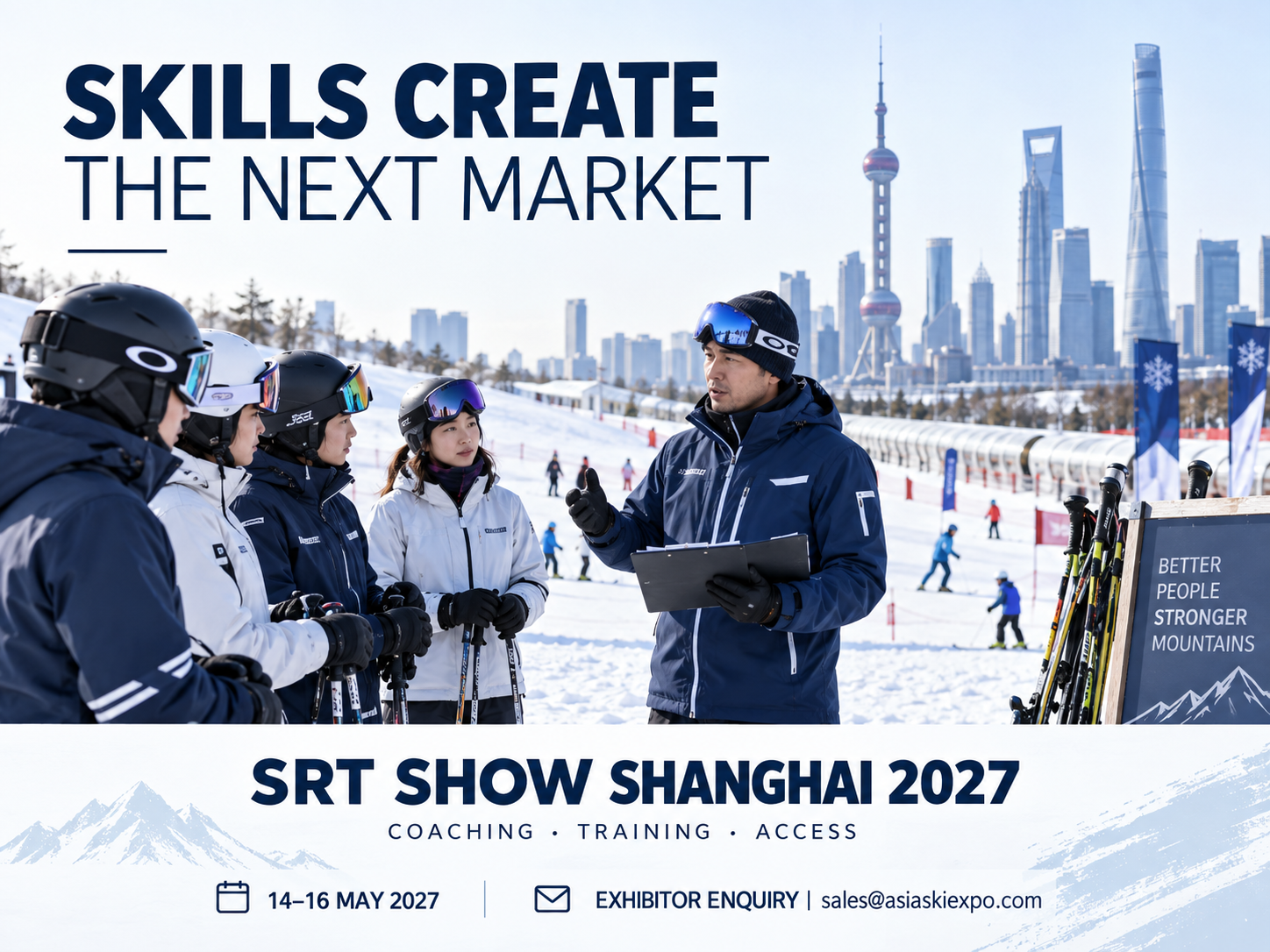 SRT SHOW 2027 talent development — train people, grow demand